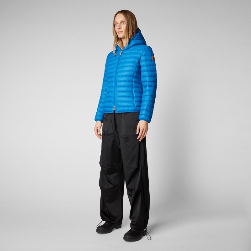 Save The Duck Daisy Encapuchado Puffer Jacket Azules | GILYK5986