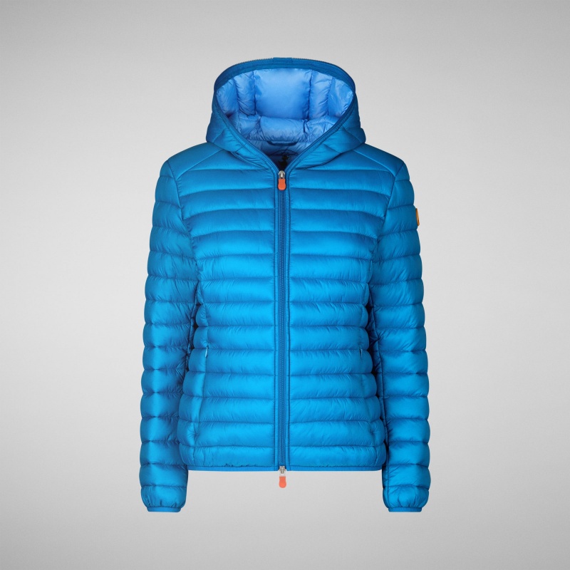Save The Duck Daisy Encapuchado Puffer Jacket Azules | GILYK5986