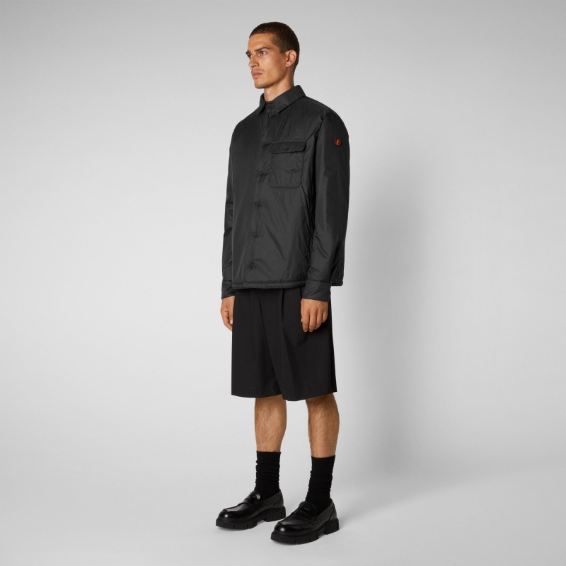 Save The Duck Desmond Shirt Jacket Negras | EFYTZ3087