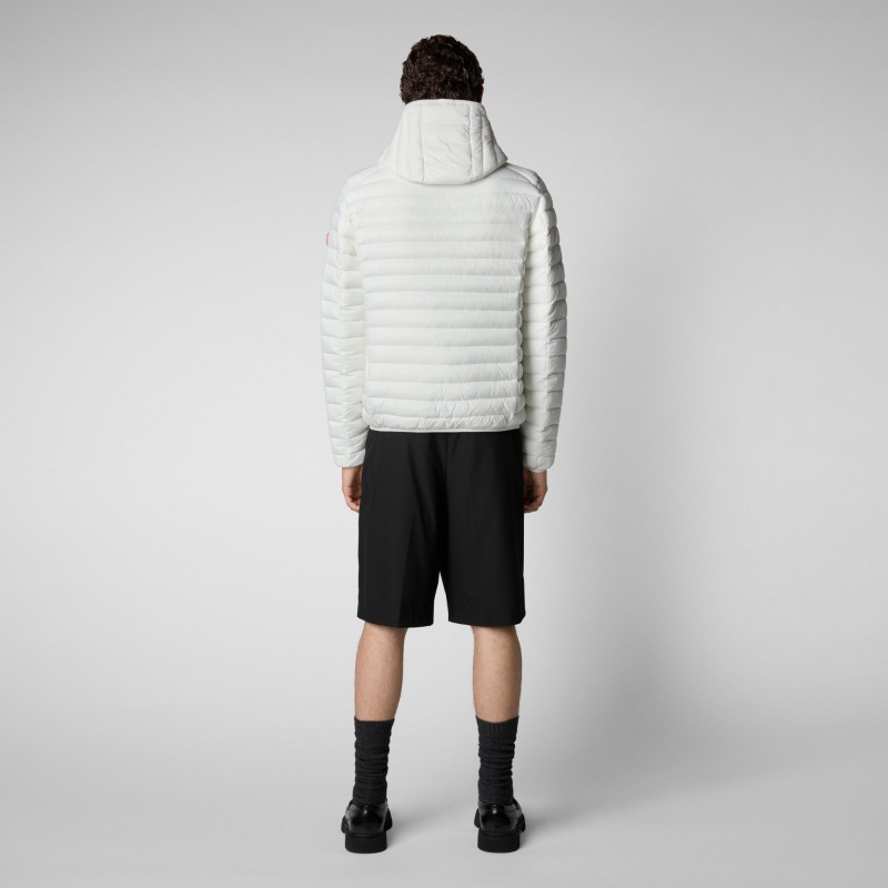 Save The Duck Donald Encapuchado Puffer Jacket Blancas | BVAZT2357