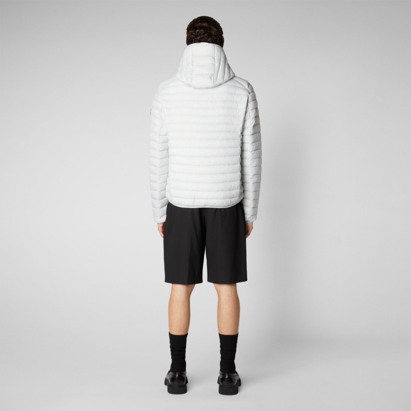 Save The Duck Donald Encapuchado Puffer Jacket Gris | EJDOP0682