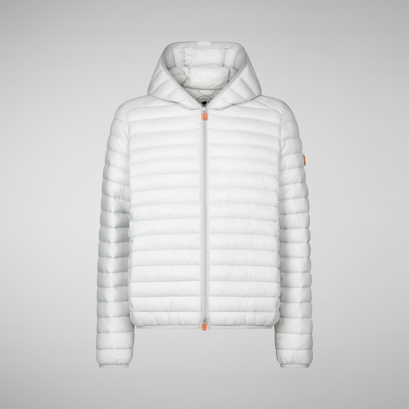 Save The Duck Donald Encapuchado Puffer Jacket Gris | EJDOP0682
