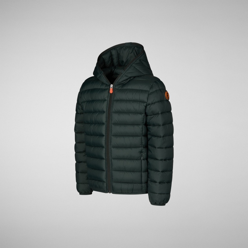 Save The Duck Dony Encapuchado Puffer Jacket Verde Negras | PMBNO3526