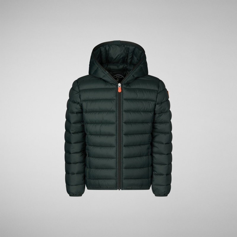 Save The Duck Dony Encapuchado Puffer Jacket Verde Negras | PMBNO3526
