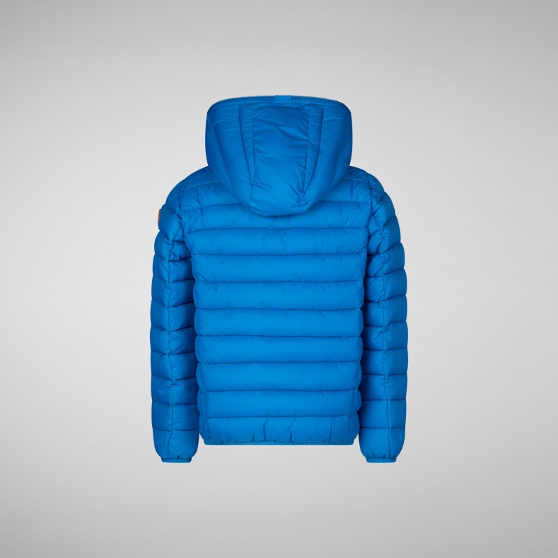 Save The Duck Dony Encapuchado Puffer Jacket Azules | JYLUV0658