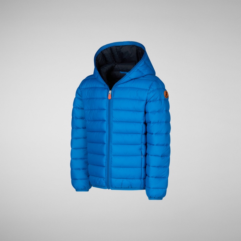 Save The Duck Dony Encapuchado Puffer Jacket Azules | JYLUV0658