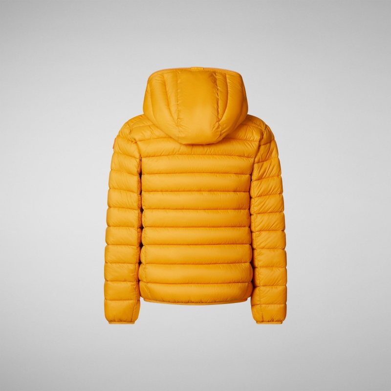 Save The Duck Dony Encapuchado Puffer Jacket Amarillo | OVWGH4502