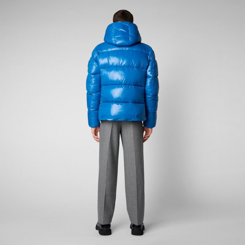 Save The Duck Edgard Encapuchado Puffer Jacket Azules | JPXET1028