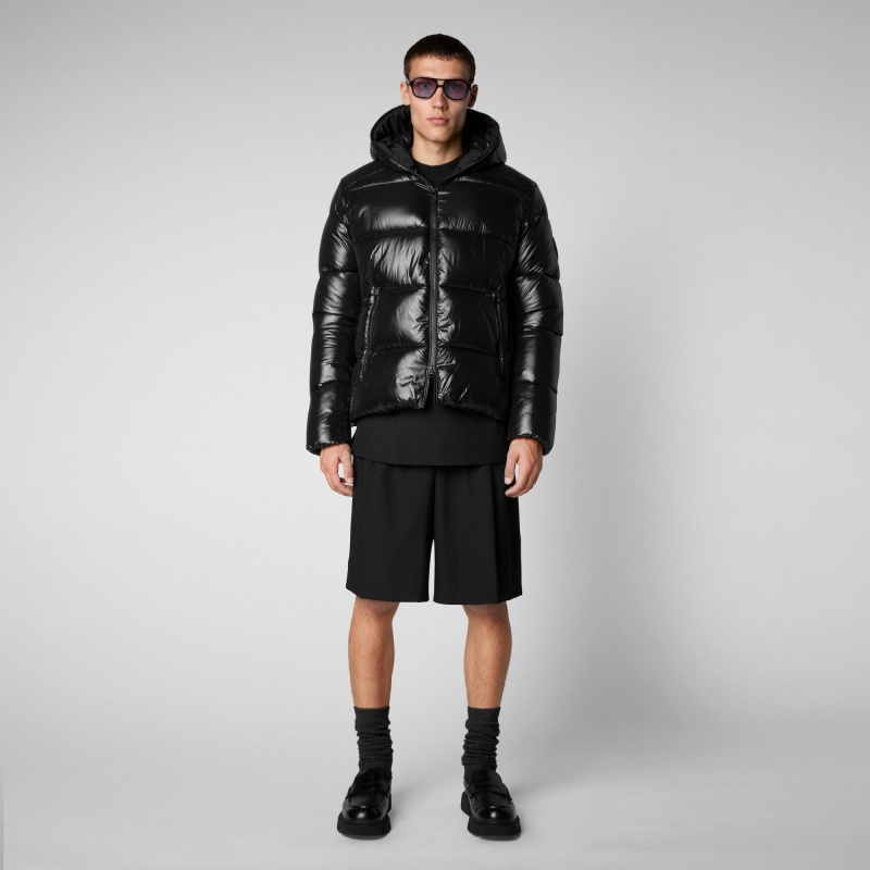 Save The Duck Edgard Encapuchado Puffer Jacket Negras | KDWIX0853