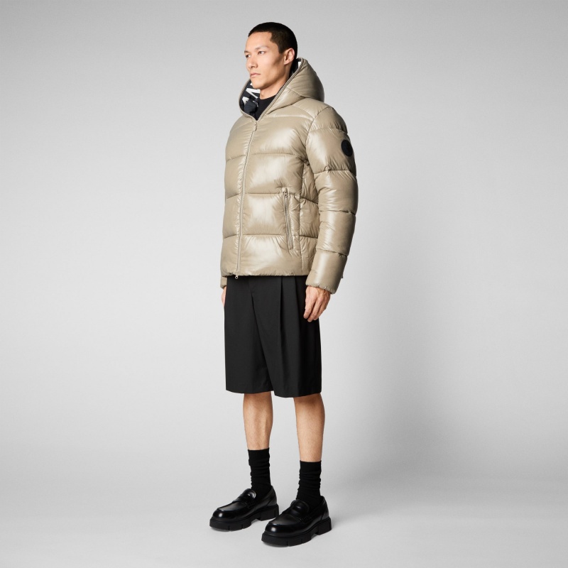 Save The Duck Edgard Encapuchado Puffer Jacket Gris | UPOQE2089