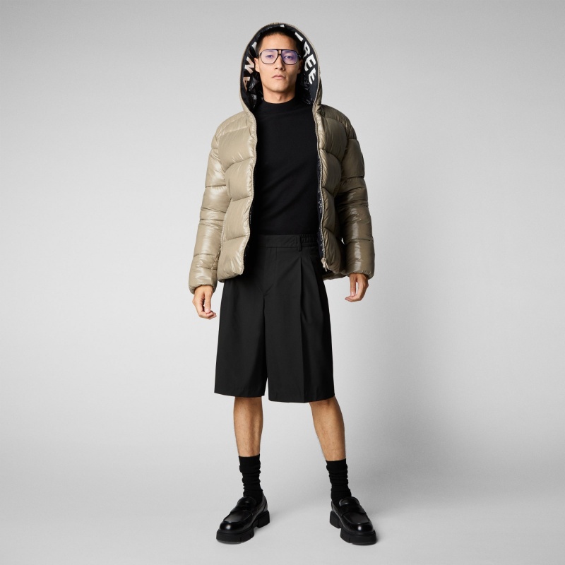 Save The Duck Edgard Encapuchado Puffer Jacket Gris | UPOQE2089