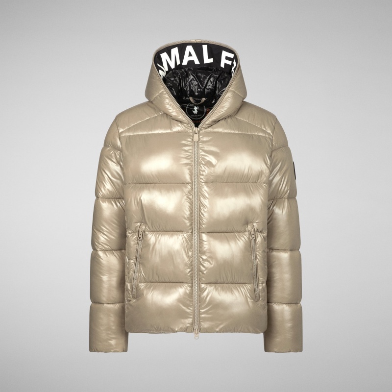 Save The Duck Edgard Encapuchado Puffer Jacket Gris | UPOQE2089