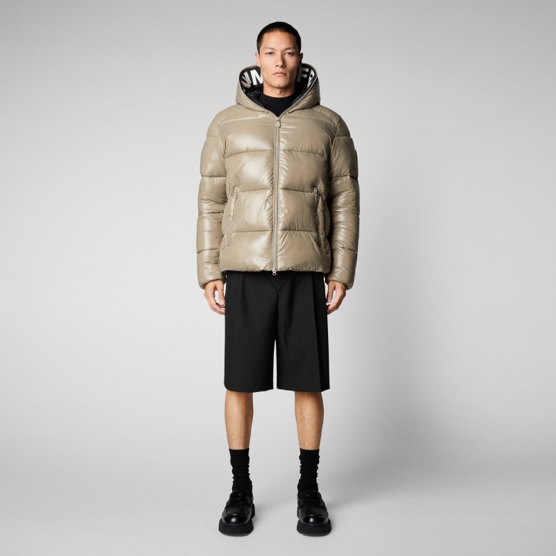 Save The Duck Edgard Encapuchado Puffer Jacket Gris | UPOQE2089