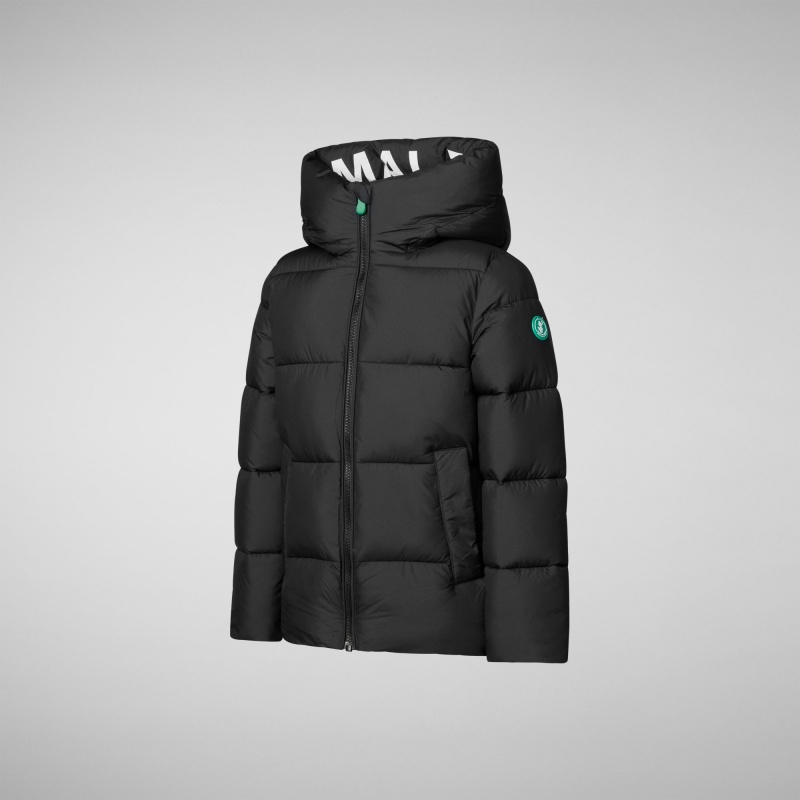 Save The Duck Elm Encapuchado Puffer Jacket Negras | WULRT0486