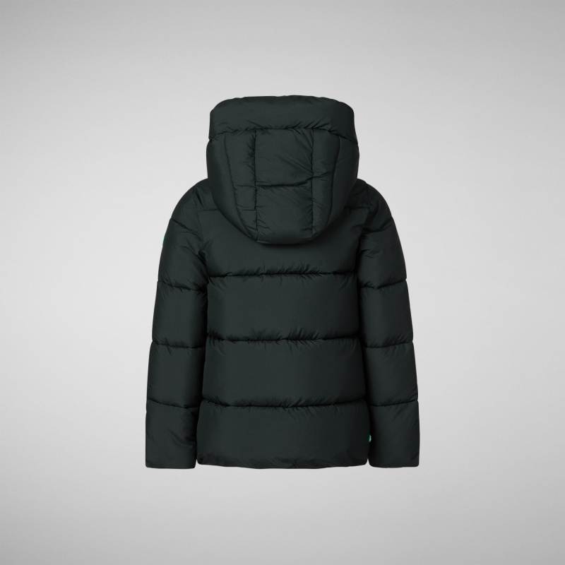 Save The Duck Elm Encapuchado Puffer Jacket Verde Negras | ZDGFJ9750