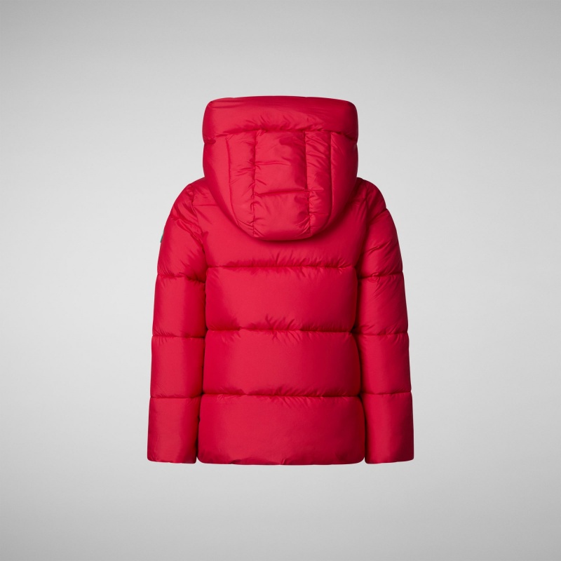 Save The Duck Elm Encapuchado Puffer Jacket Rojas | DZCVI6851