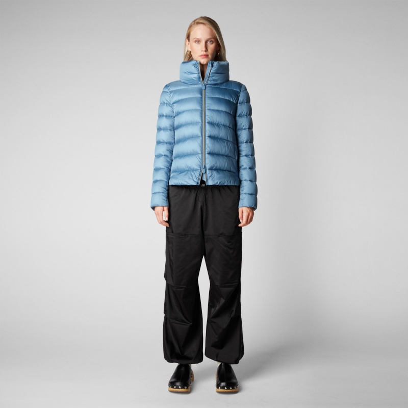 Save The Duck Elsie Puffer Jacket Azules | EGNMZ8671