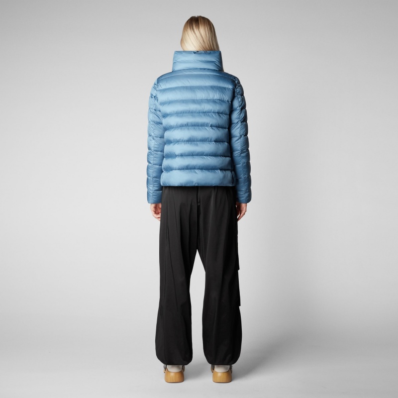 Save The Duck Elsie Puffer Jacket Azules | EGNMZ8671