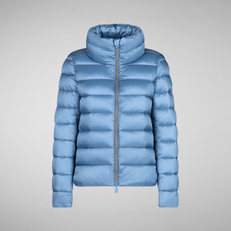 Save The Duck Elsie Puffer Jacket Azules | EGNMZ8671