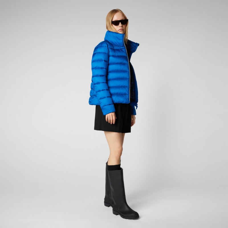Save The Duck Elsie Puffer Jacket Azules | PMJAW1785