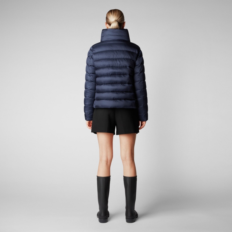 Save The Duck Elsie Puffer Jacket Azules Negras | SYLTJ0597