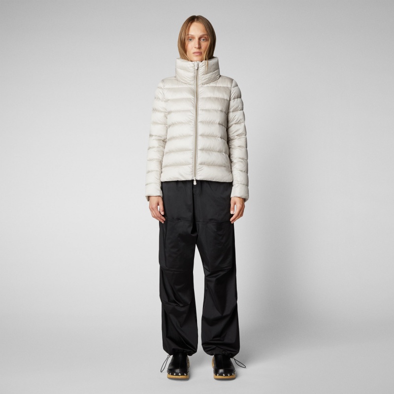 Save The Duck Elsie Puffer Jacket Beige | YBEZO6475
