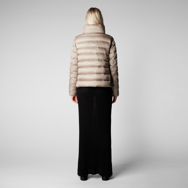 Save The Duck Elsie Puffer Jacket Gris | EMFZI5173