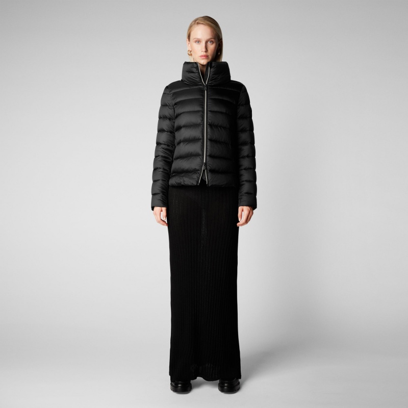 Save The Duck Elsie Puffer Jacket Negras | JORFQ6851