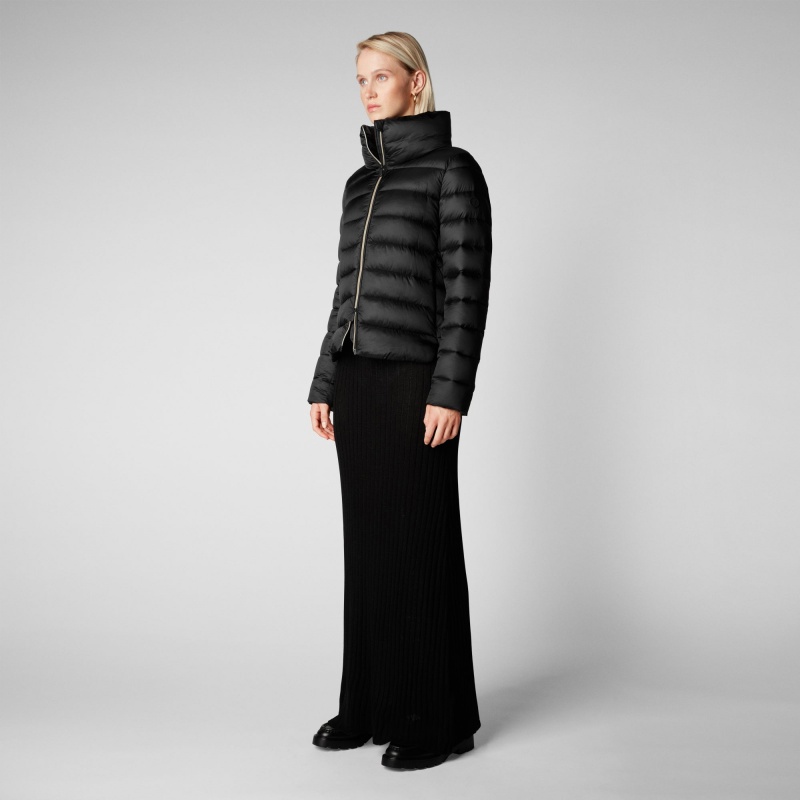 Save The Duck Elsie Puffer Jacket Negras | JORFQ6851