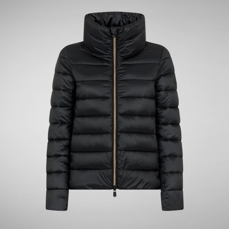 Save The Duck Elsie Puffer Jacket Negras | JORFQ6851