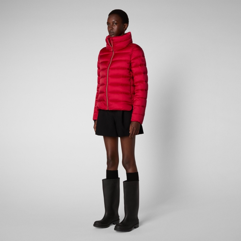 Save The Duck Elsie Puffer Jacket Rojas | DQSLI0142