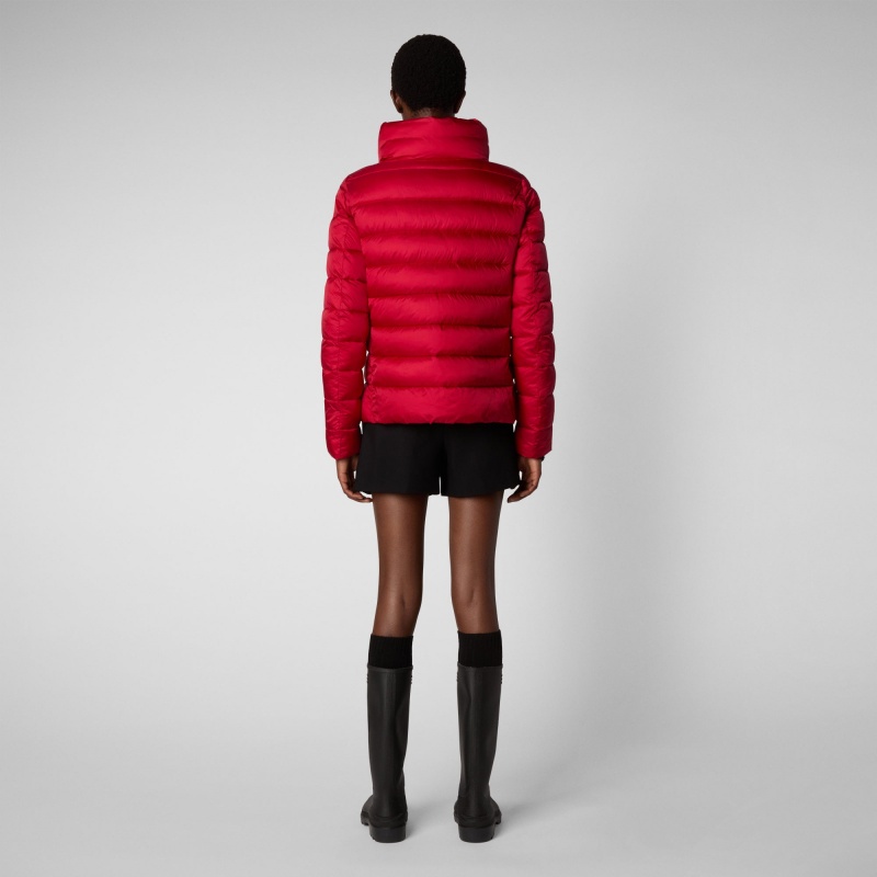 Save The Duck Elsie Puffer Jacket Rojas | DQSLI0142