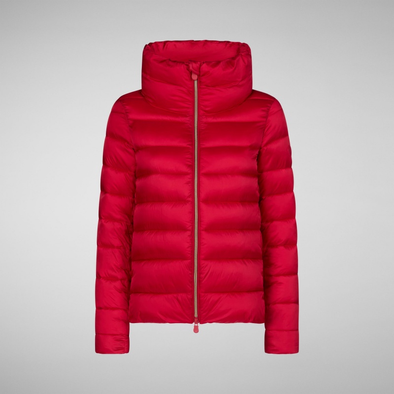 Save The Duck Elsie Puffer Jacket Rojas | DQSLI0142