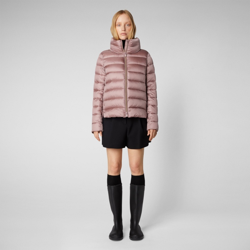 Save The Duck Elsie Puffer Jacket Rosas | FWLES8146