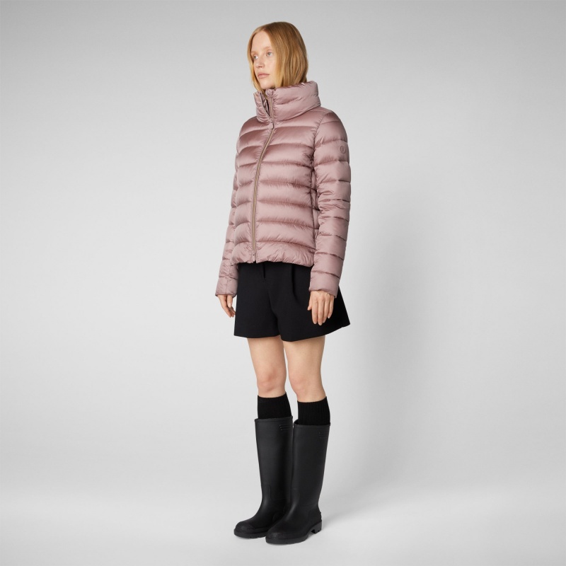 Save The Duck Elsie Puffer Jacket Rosas | FWLES8146