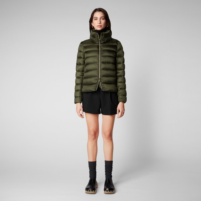Save The Duck Elsie Puffer Jacket Verde | GOZEV2874
