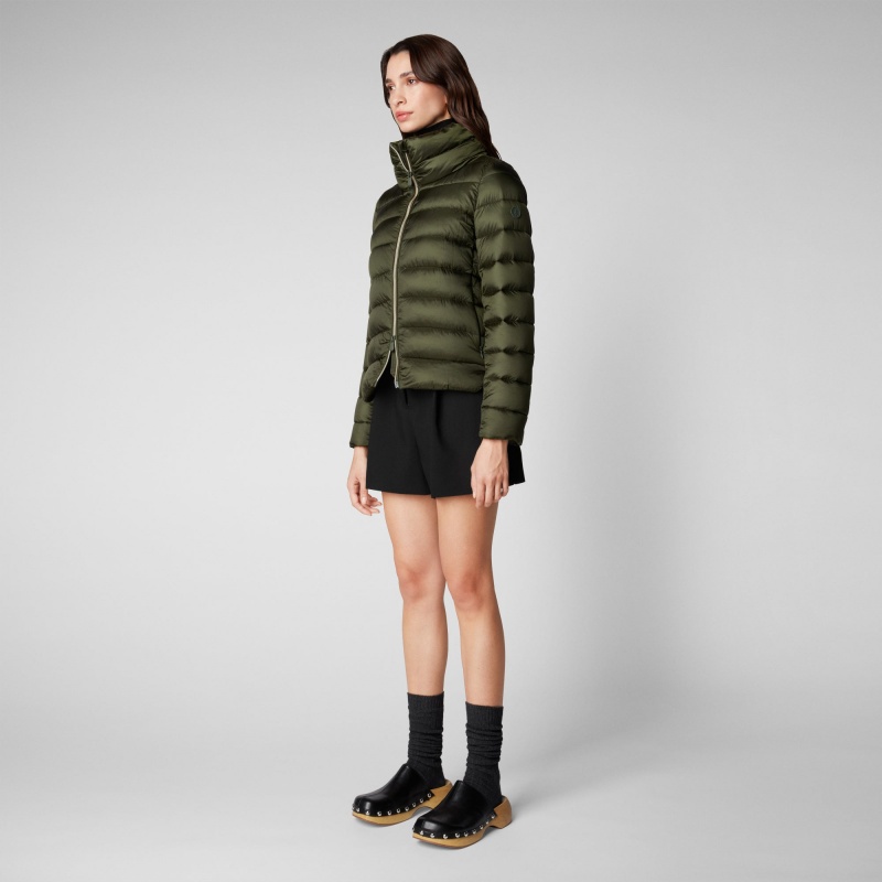 Save The Duck Elsie Puffer Jacket Verde | GOZEV2874