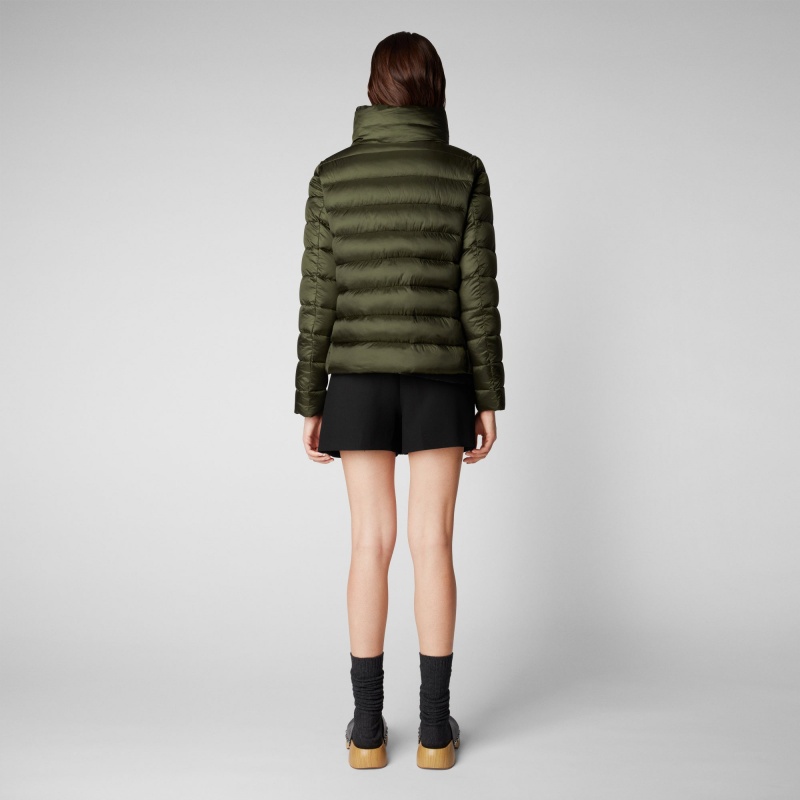 Save The Duck Elsie Puffer Jacket Verde | GOZEV2874