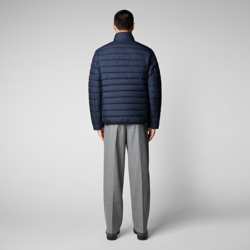 Save The Duck Erion Puffer Jacket Azules Negras | TOMIA9412