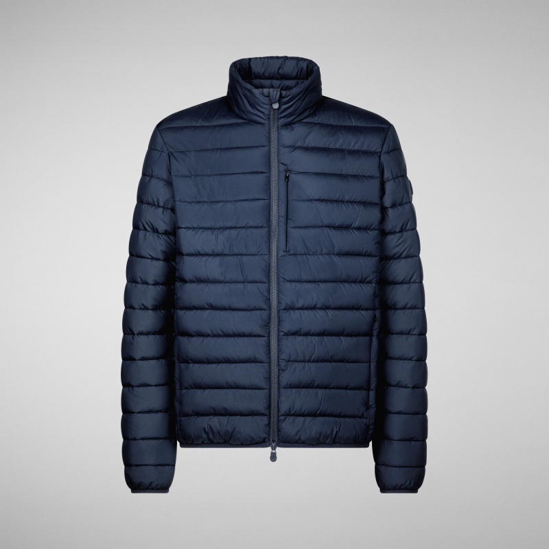 Save The Duck Erion Puffer Jacket Azules Negras | TOMIA9412