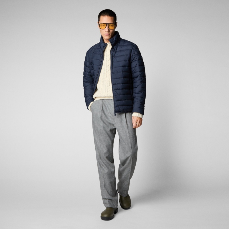Save The Duck Erion Puffer Jacket Azules Negras | TOMIA9412