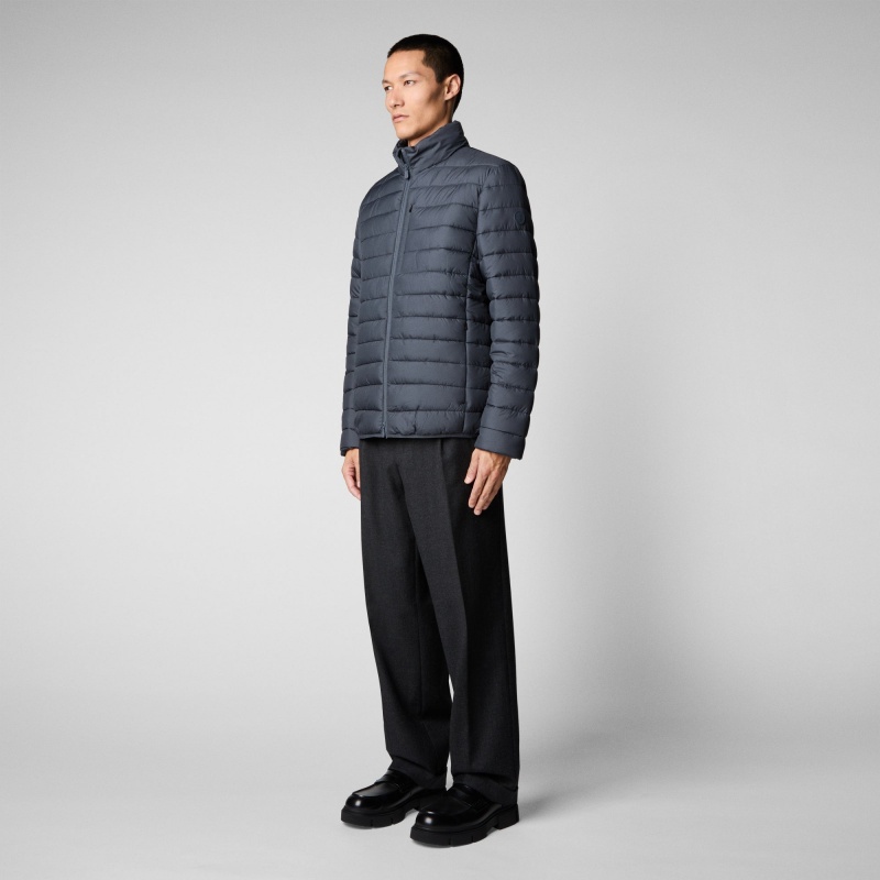 Save The Duck Erion Puffer Jacket Gris Negras | SBICE1482