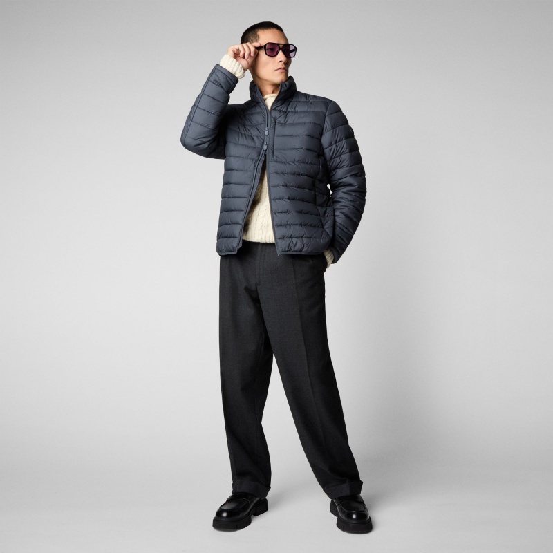 Save The Duck Erion Puffer Jacket Gris Negras | SBICE1482