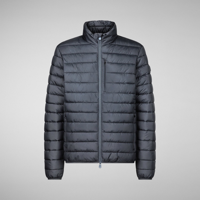 Save The Duck Erion Puffer Jacket Gris Negras | SBICE1482