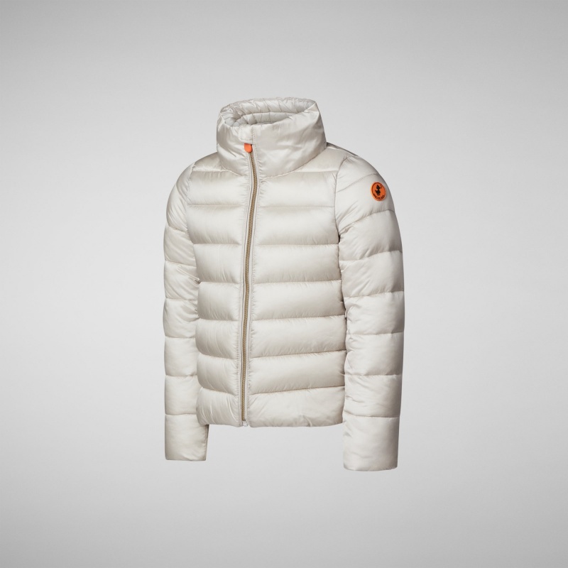 Save The Duck Evie Puffer Jacket Beige | DMLYB4280