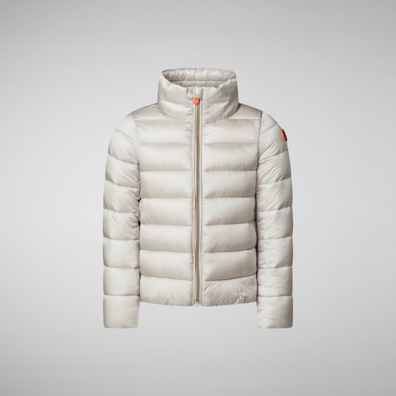 Save The Duck Evie Puffer Jacket Beige | DMLYB4280