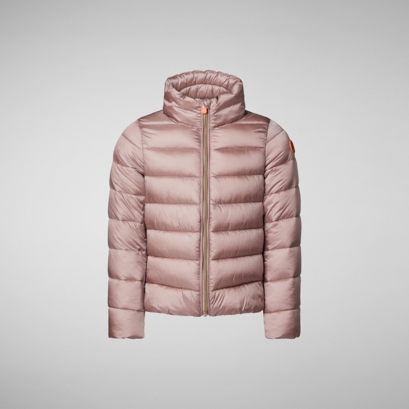 Save The Duck Evie Puffer Jacket Rosas | FWQUI9458