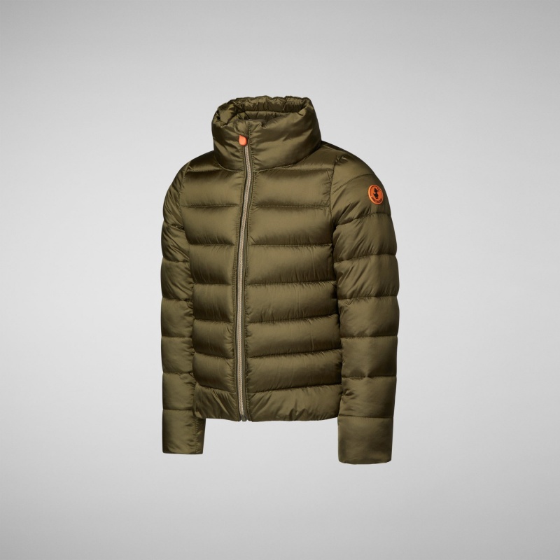 Save The Duck Evie Puffer Jacket Verde | OLPNQ4758