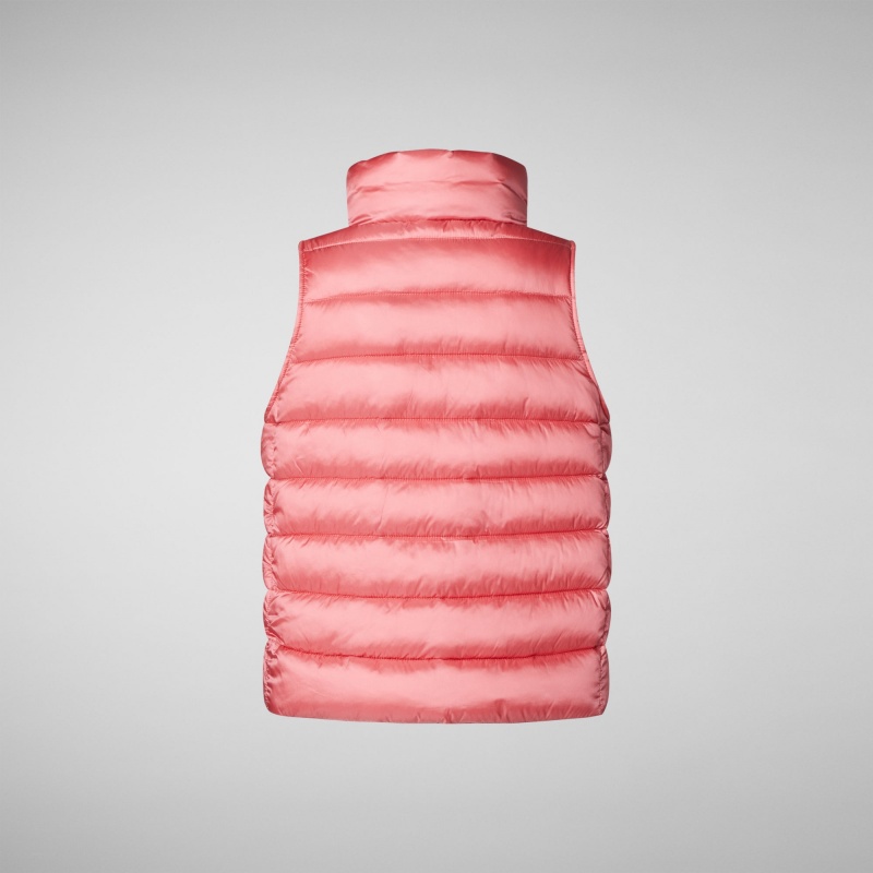 Save The Duck Franky Puffer Vest Rosas | WGKRH8546