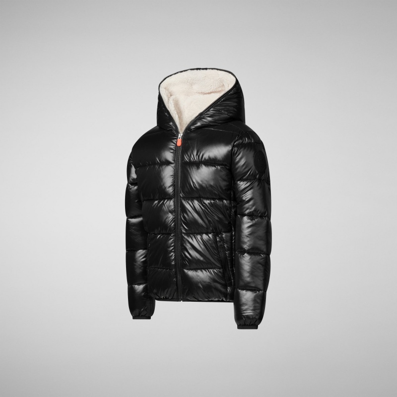 Save The Duck Gavin Encapuchado Puffer Jacket Negras | NDOTP7419